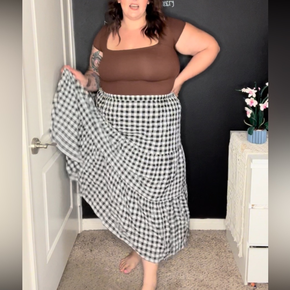 Gingham skirt